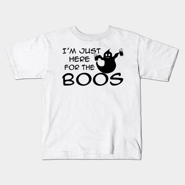 I'm Just Here For The Boos Kids T-Shirt by Mariteas